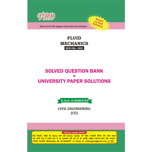 Fluid Mechanics (B.Tech 3 Sem. Civil RTMNU CBCS New Syllabus)