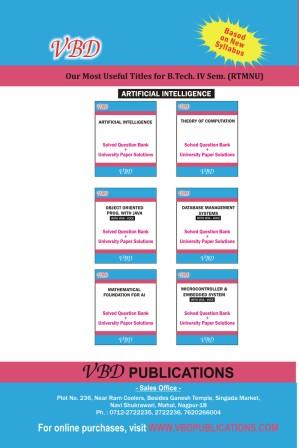 Introduction to Artificial Intelligence B. Tech. IV Sem. Artificial Intelligence RTMNU CBCS