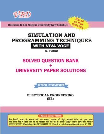 Simulation And Programming Technique B.Tech. IV Sem. Electrical Engineering RTMNU CBCS